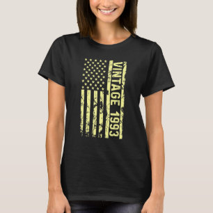 T-shirt Légende Vintage Drapeau États-Unis Depuis 1993 Pou