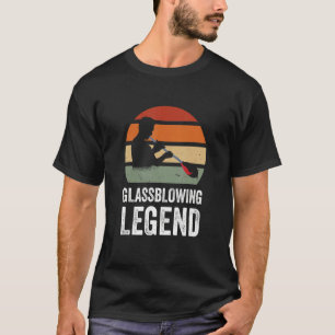T-shirt Légende vitrant Vintage Retro Sunset Glass Blo