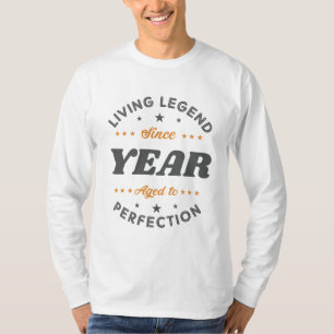 T-shirt Légende vivante Cadeau d'anniversaire Personnali