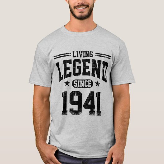 T-shirt Légende vivante depuis 1941 (Devant)