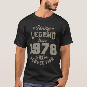 T-shirt Légende vivante depuis 1978