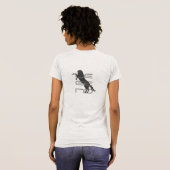 T-shirt légende Wild Mustang "Merlot" (Dos entier)