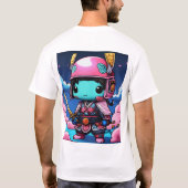 T-shirt Légendes de Neon : Chibi Ninja Deity à Koi Armor (Dos)