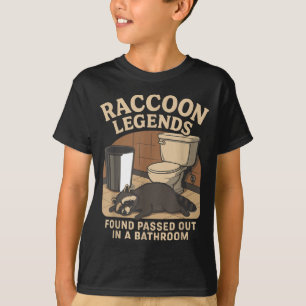 T-shirt Légendes de ratons laveurs trouvées pédalées dans