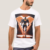 T-shirt "Légendes en action" "Threads héroïques" (Devant)