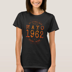 T-shirt Légendes Né En Mai 1962 60e Anniversaire 60 Ans Ol