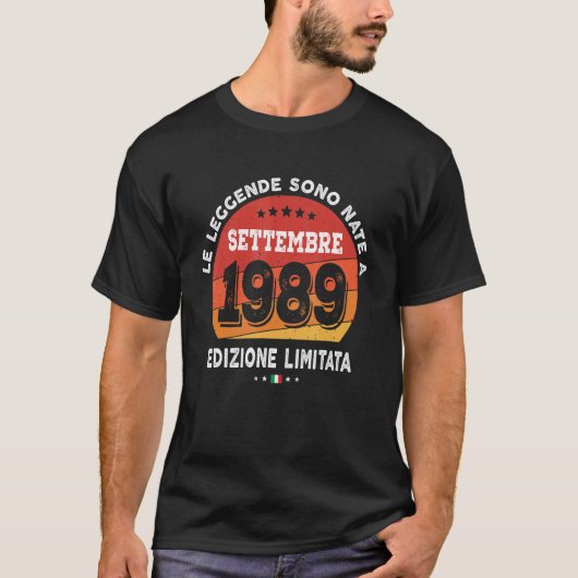 T-shirt Légendes Nées En Septembre 1989 33e Anniversaire 3 (Devant)