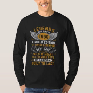 T-shirt Légendes Sont Nés En 1950 Vintage Né en 1950 Bir