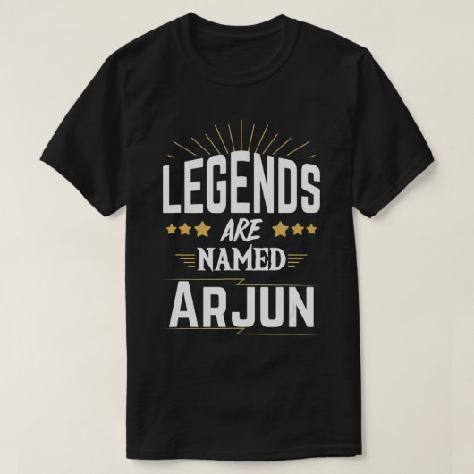 T-shirt Legends Are Named Arjun (Design devant)