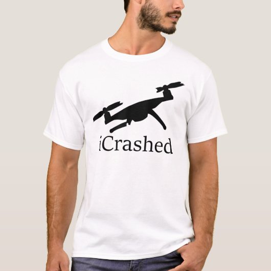 T-shirt léger à drone écrasé (Devant)