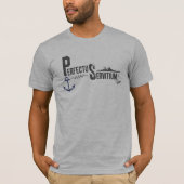 T-shirt léger de conception de "pièce de monnaie" (Devant)