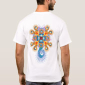 T-shirt léger de Ganesh de fractale (Dos)