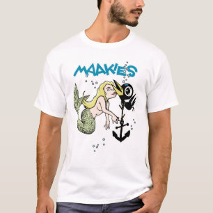 T-shirt léger de sirène de corneille drinky