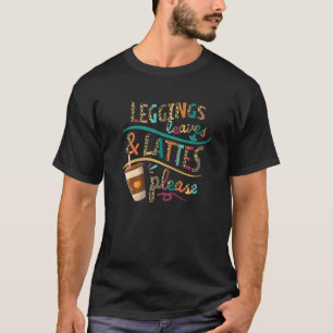 T-shirt Leggings Feuille & Lattes S'il vous plaît Vintage