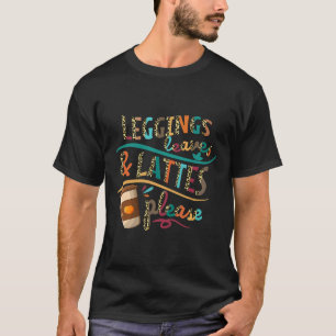 T-shirt Leggings Feuilles Et Lattes S'Il Vous Plaît Citrou