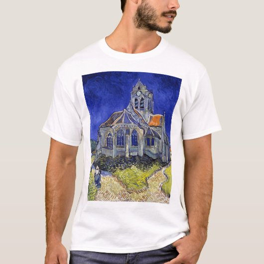 T-shirt L'église d'Auvers, Van Gogh (Devant)