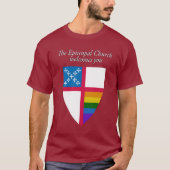 T-shirt L'Eglise épiscopale vous accueille LGBTQ (Devant)