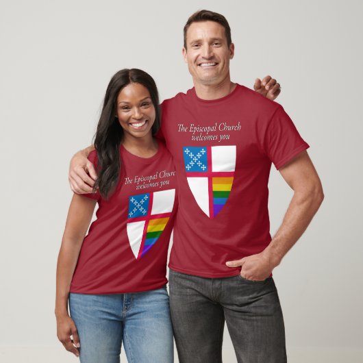 T-shirt L'Eglise épiscopale vous accueille LGBTQ (Unisexe)