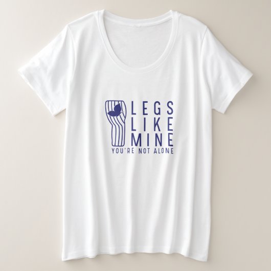 T-shirt LegsLikeMine Plus (Design devant)