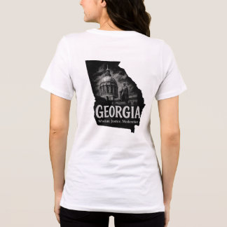 T-shirt legt het hart en het erfgoed van Georgia v