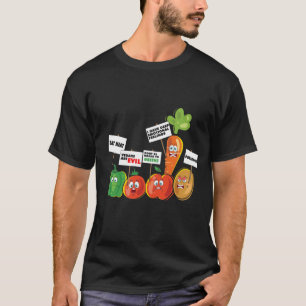 T-shirt Légumes amusants Pro Meat Anti-Vegas