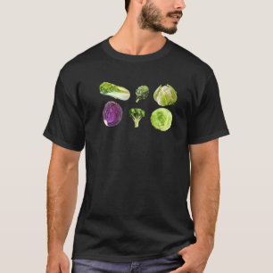 T-shirt Légumes d'amour Légumes verts Salade saine Mignonn
