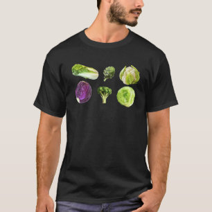 T-shirt Légumes d'amour Légumes verts Salade saine Mignonn