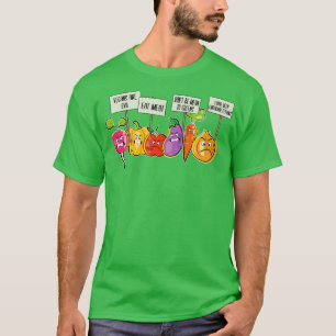 T-shirt Légumes de fruits drôles protestant contre les vég