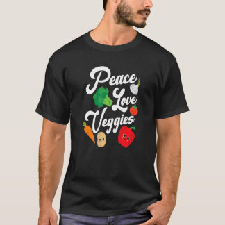 T-shirt Légumes de l'amour pour la paix