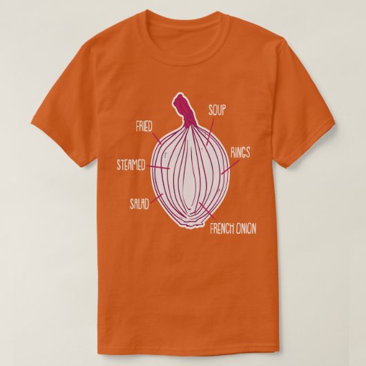 T-shirt Légumes d'oignon 1 (Design devant)