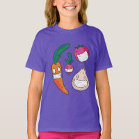 Légumes drôles dans des masques faciaux