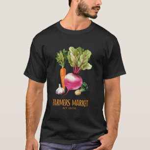 T-shirt Légumes du marché fermier Acheter des produits loc