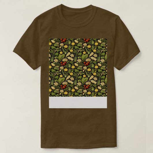 T-shirt Légumes Motif sans joint Veggie Leafy Green Sala (Design devant)