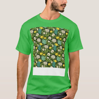 T-shirt Légumes Motif sans joint Veggie Leafy Green Sala
