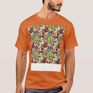 T-shirt Légumes Motif sans joint Veggie Leafy Green Sala