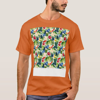 T-shirt Légumes Motif sans joint Veggie Leafy Green Sala