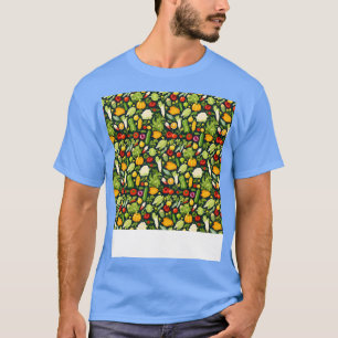 T-shirt Légumes Motif sans joint Veggie Leafy Green Sala