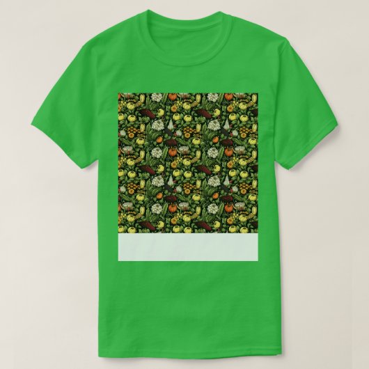 T-shirt Légumes Motif sans joint Veggie Leafy Green Sala (Design devant)