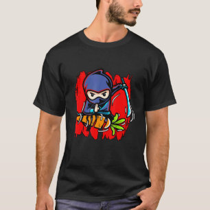 T-shirt Légumes végétariens Ninja Fruit Vegan No Meat Pla