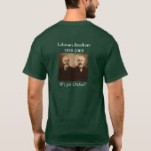 T-shirt Lehman Brothers : 158 ans (Dos)