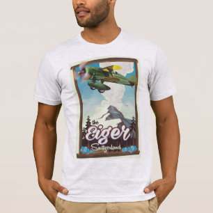 T-shirt L'Eiger Mountain, poster de voyage en Suisse