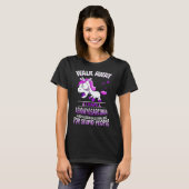 T-shirt Leiomyosarcoma Grumpy Unicorn J'ai Leiomyosarcom (Devant entier)