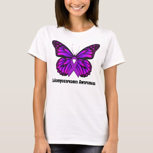 T-shirt Leiomyosarcome papillon, Leiomyosarcome (Devant)