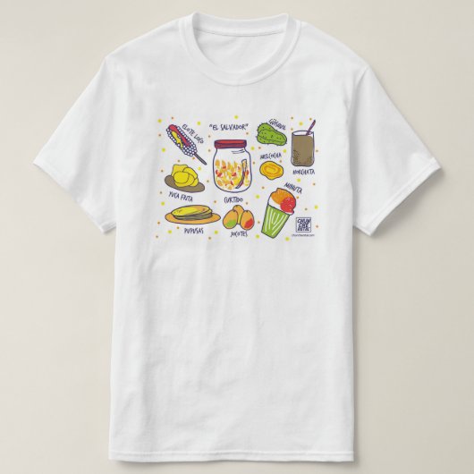T-shirt L'El Salvador, Chemisette amuse-gueule, (Design devant)