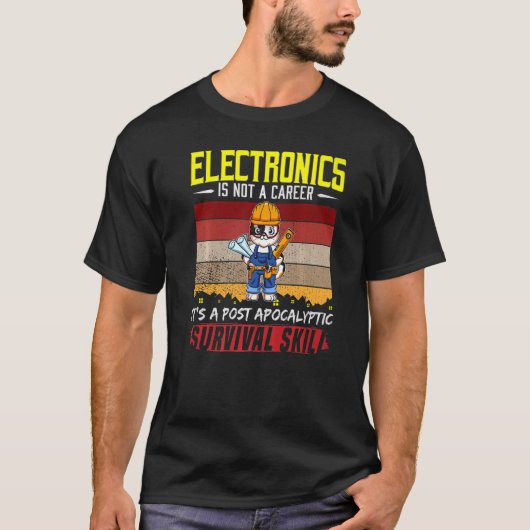 T-shirt L'Électricien Mens N'Est Pas Un Wirem D'Électricit (Devant)