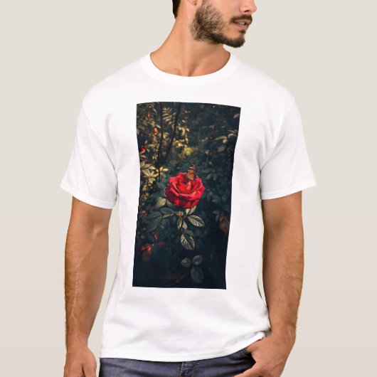 T-shirt L'élégance en fleurs (Devant)