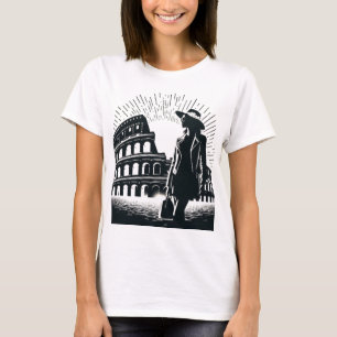 T-shirt L'élégance moderne rencontre la Rome antique : le