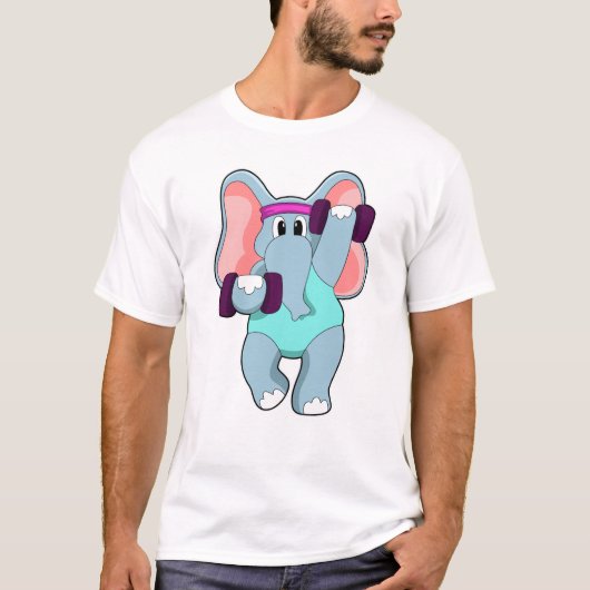 T-shirt L'éléphant à l'état de force avec les cloches (Devant)