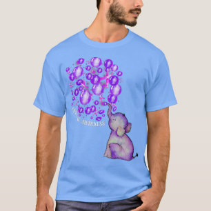 T-shirt L'éléphant Bombarde violet Surdose Aware