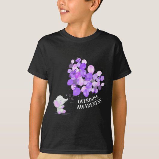 T-shirt L'éléphant fait exploser les ballons Sensibilisati (Devant)